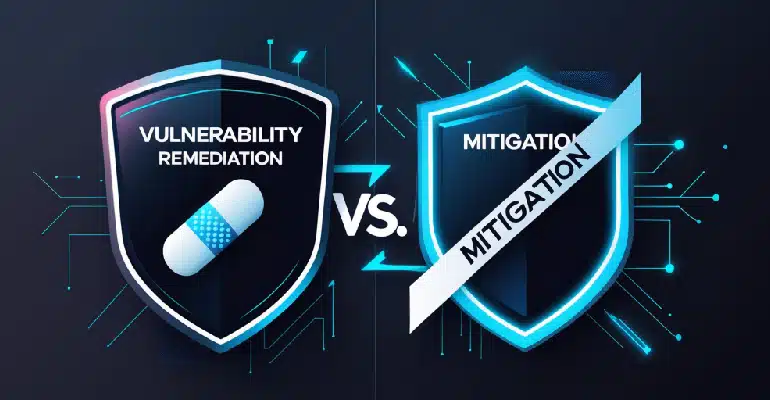 vulnerability remediation vs mitigation